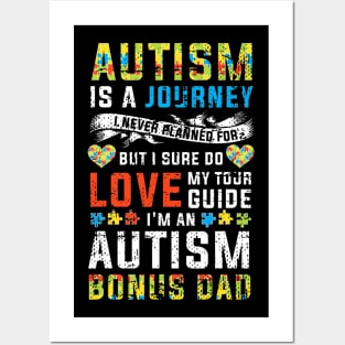 Autism Bonus Dad Journey Autism Awareness Posters and Art